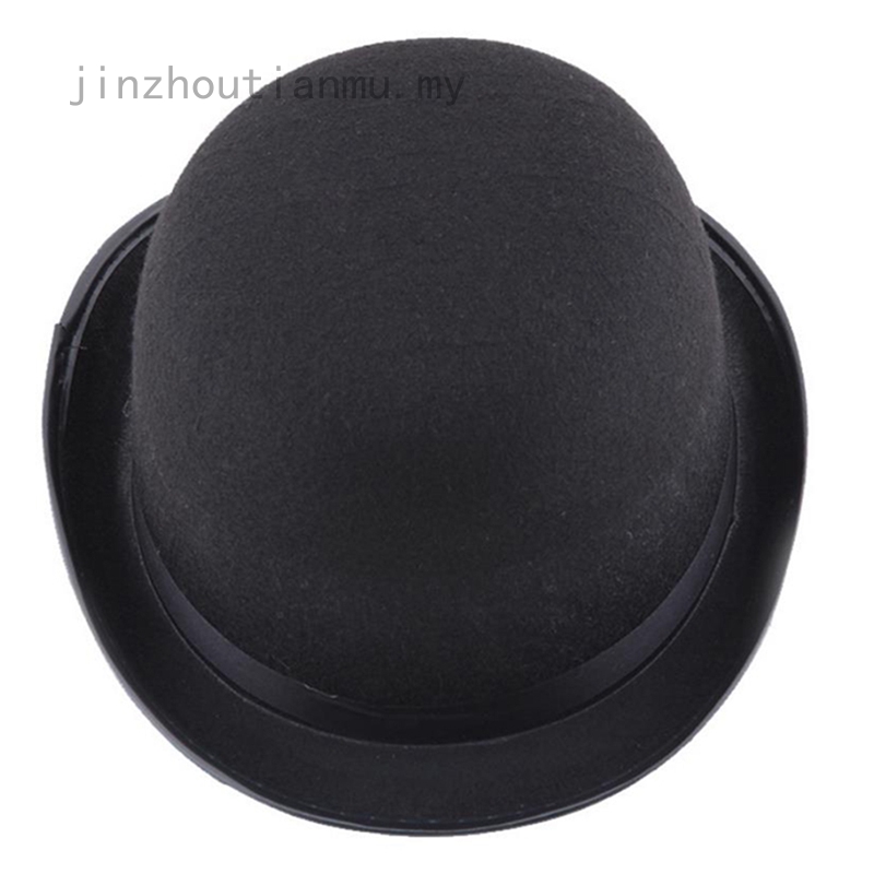 men's black derby hat