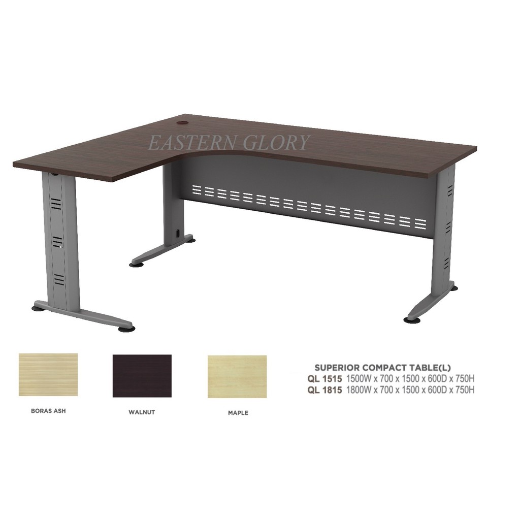 L SHAPE OFFICE TABLE QL1515 QL1815 Shopee Malaysia