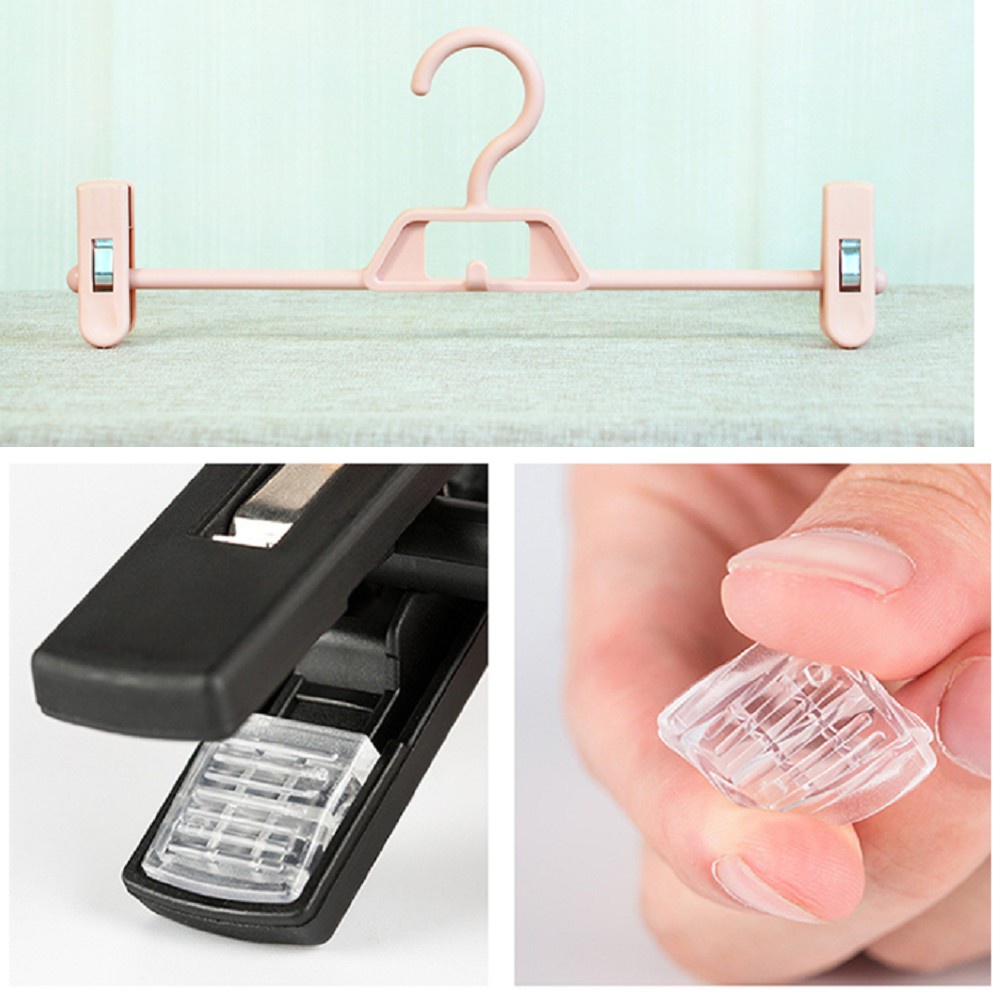 TRENY 1022 Clothes Pants Plastic Clip Stand Hanger Pants Skirt Clothes