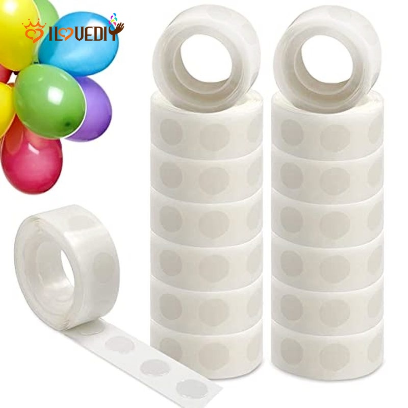 [100 tablets/1 roll ] [seamless balloon tape balloon glue] [removable