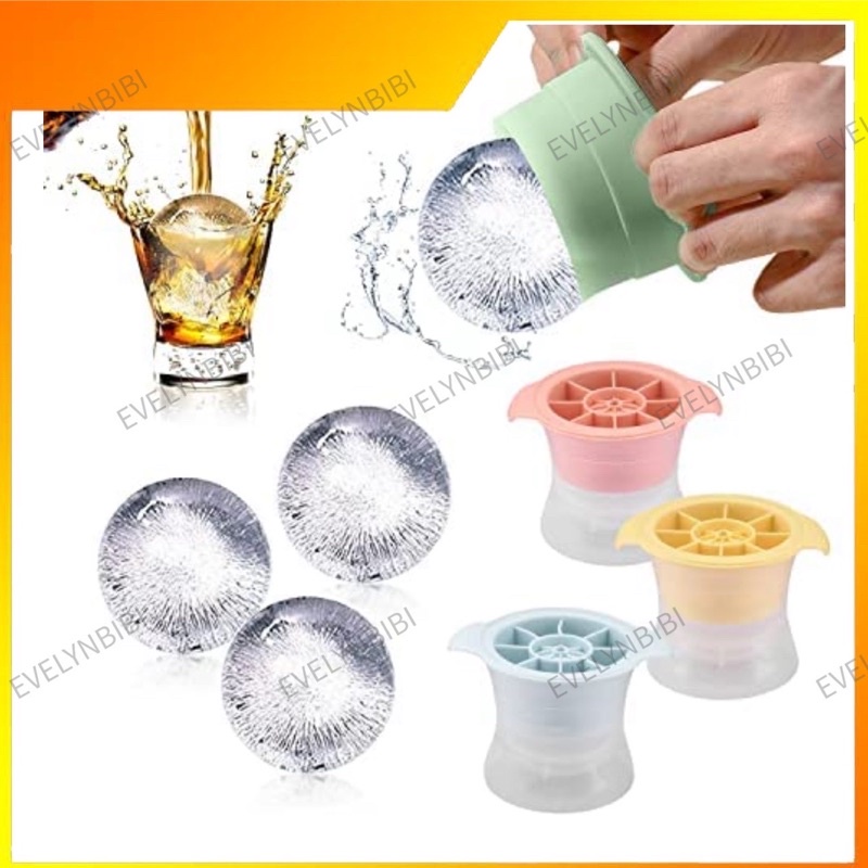 Silicone Ice Ball Home Maker Silicone Spherical Ice Cube Mould Whiskey Ice Ball Maker Round Ice Box Quick Freezer