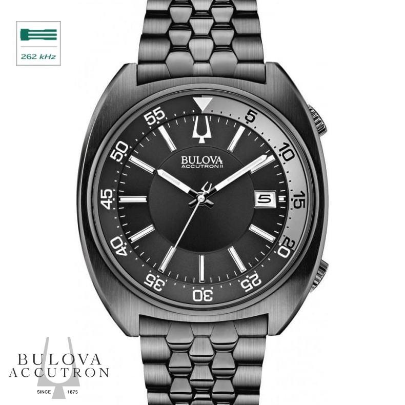 bulova high frequency sport stainless steel men's watch