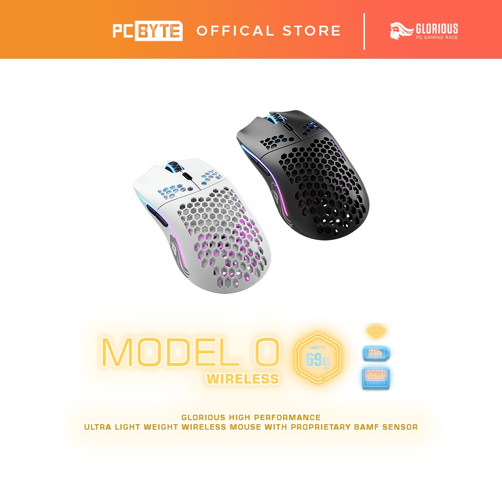 Glorious Model O Wireless Ultra-Lightweight RGB Gaming Mouse With ...