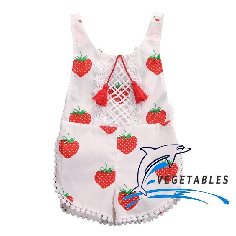strawberry romper womens