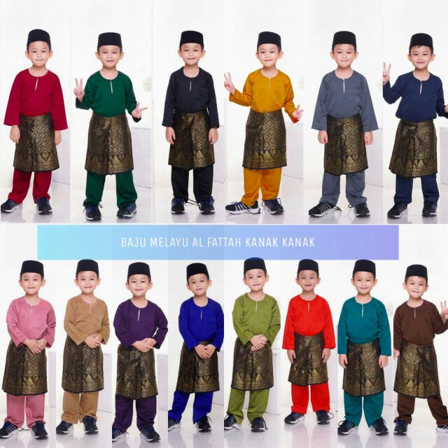 Ready Stok Baju Melayu Kanak Kanak Raya Shopee Malaysia