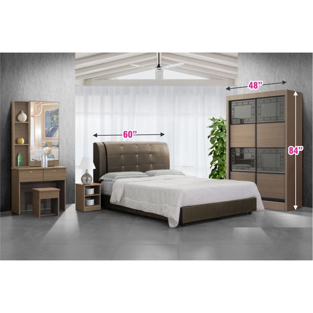 [CHAN FURNITURE SARAWAK] Bedroom Set (SRWK) BR LS281020/184 Shopee