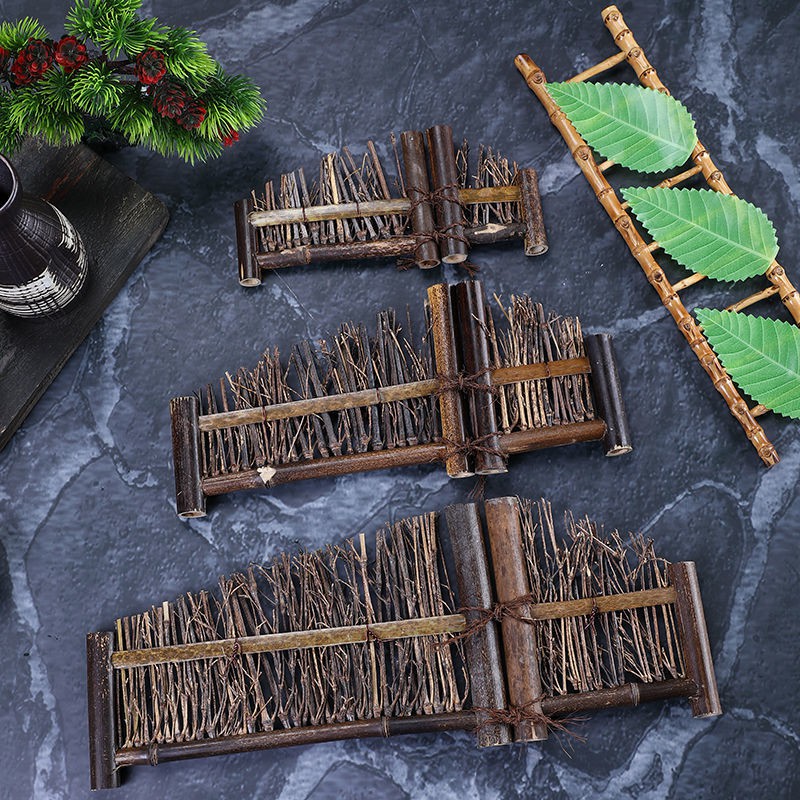 Quality Premium Sashimi plate decoration flowers bamboo fence Japanese style row ladder dish Japane Purpose Essential - Image 3