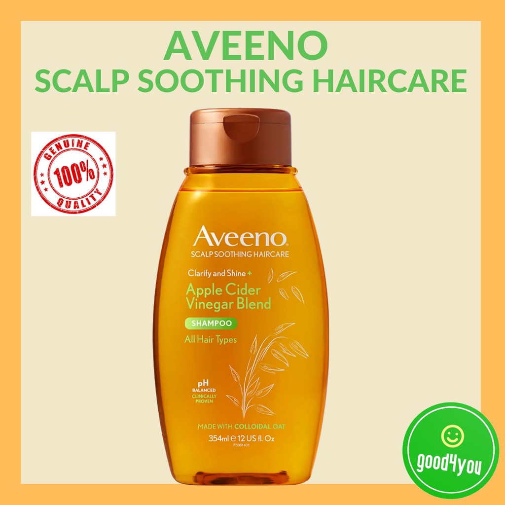 Aveeno Apple Cider Vinegar Shampoo 354ml (Scalp Soothing Haircare