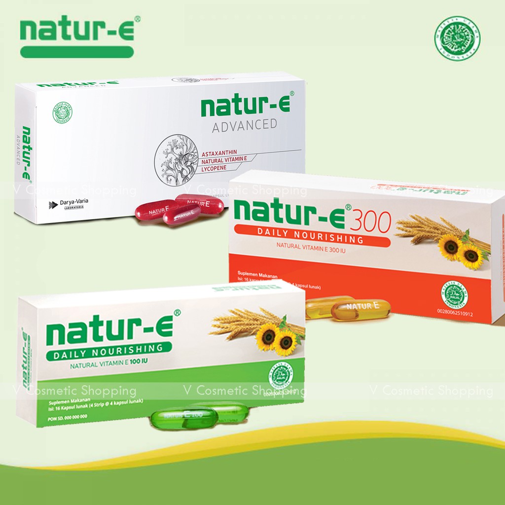 Natur E Vitamin Soft Capsule 100iu 300iu Advance Shopee Malaysia