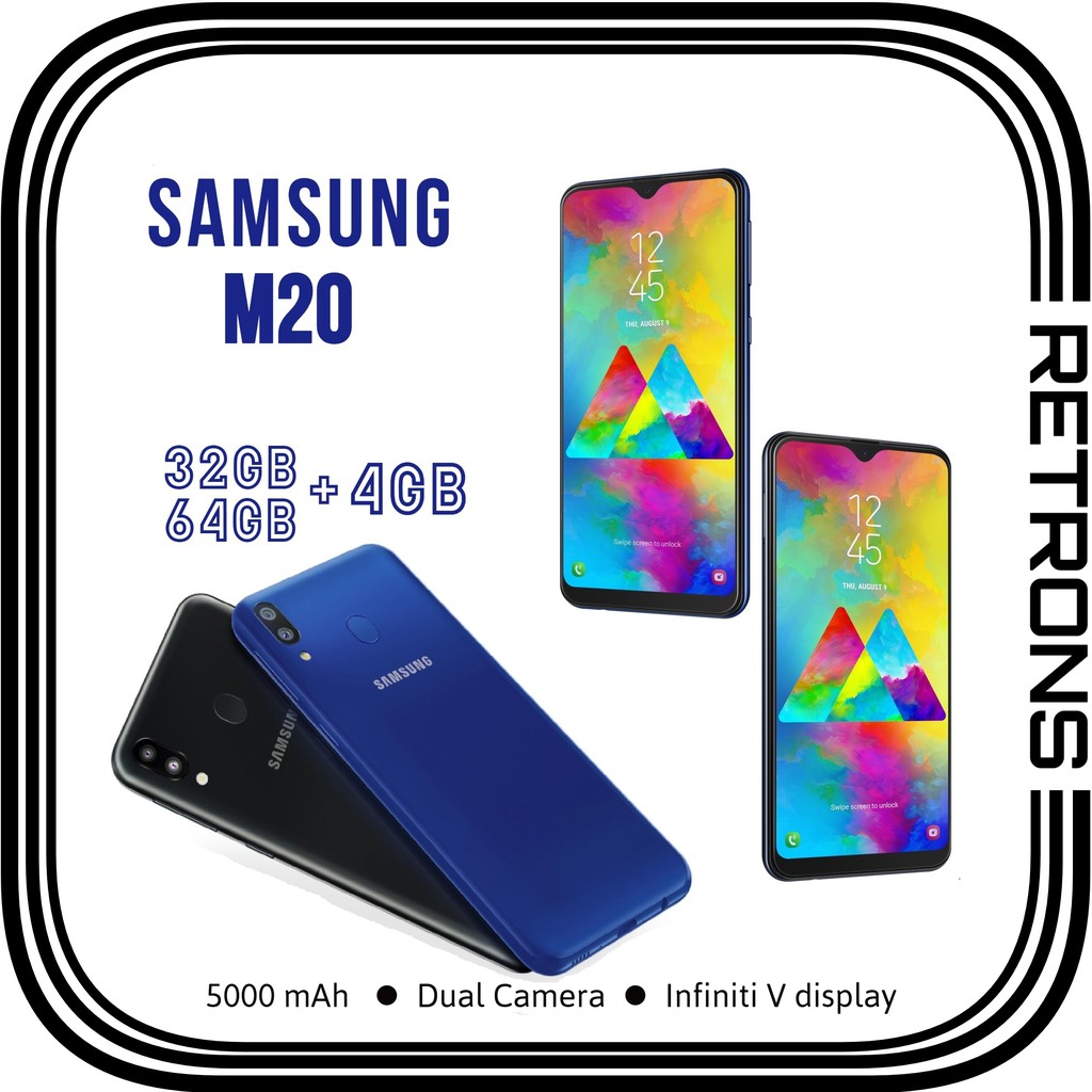 Original Samsung M M5 32gb 64gb 4gb Ram 4g Lte Dual Sim Android 9 0 Pie Refurbished Like New Shopee Malaysia