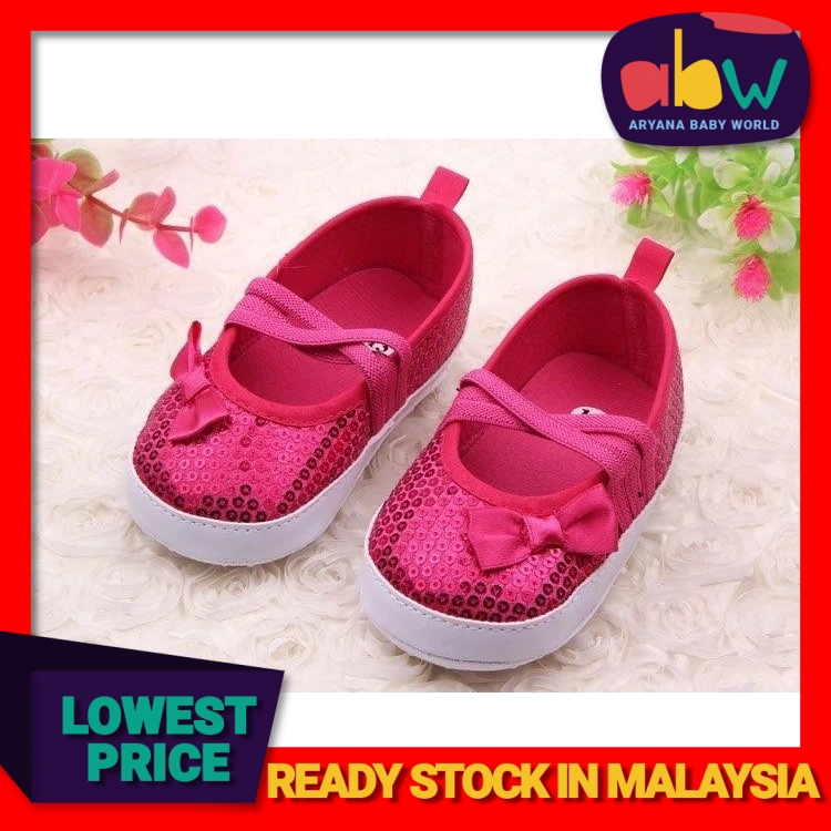 hot pink baby shoes