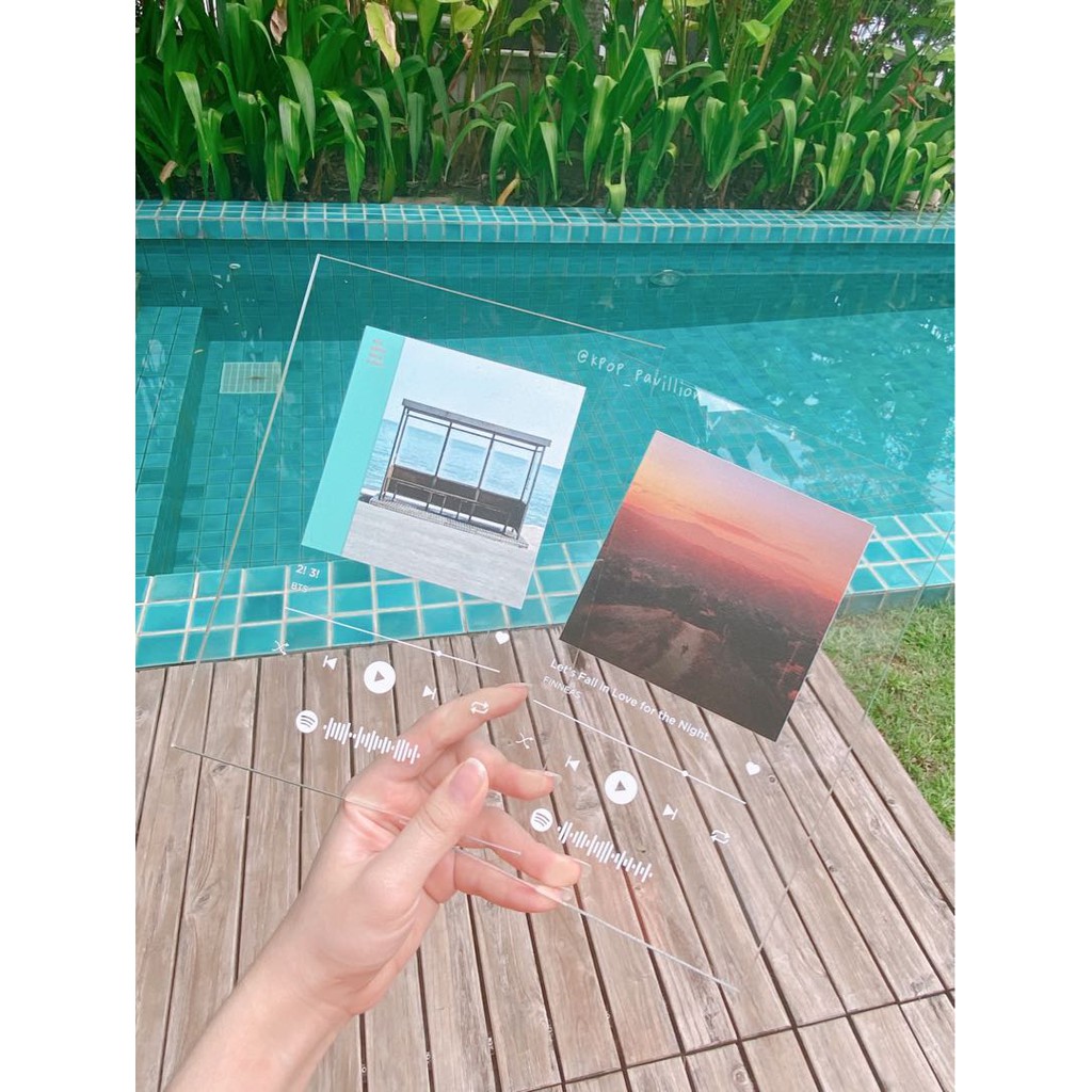 [Custom Made MURAH] Spotify Acrylic Wall Art, Spotify Glass Art (A4