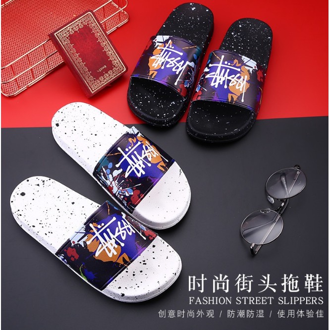 stussy flip flops