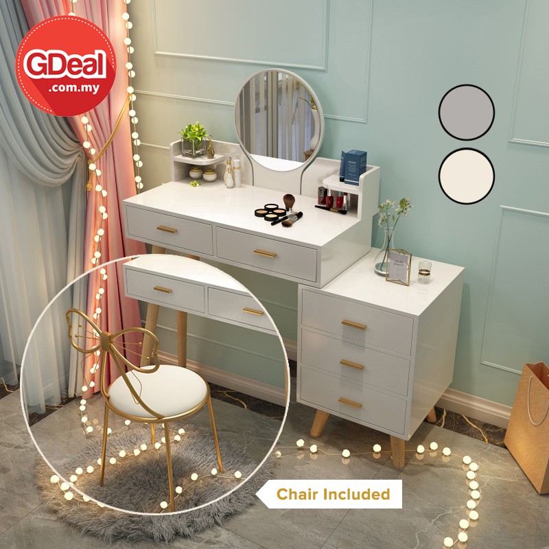 GDeal Modern Dressing Vanity Table Cabinet Modern 