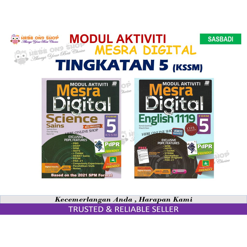 Modul Aktiviti Mesra Digital Tingkatan 5 KSSM 2021 SPM Sasbadi Books