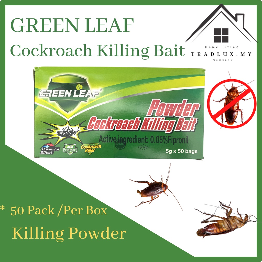 GREEN LEAF COCKROACH KILLING BAIT RACUN LIPAS (50PCS/BOX) | Shopee Malaysia