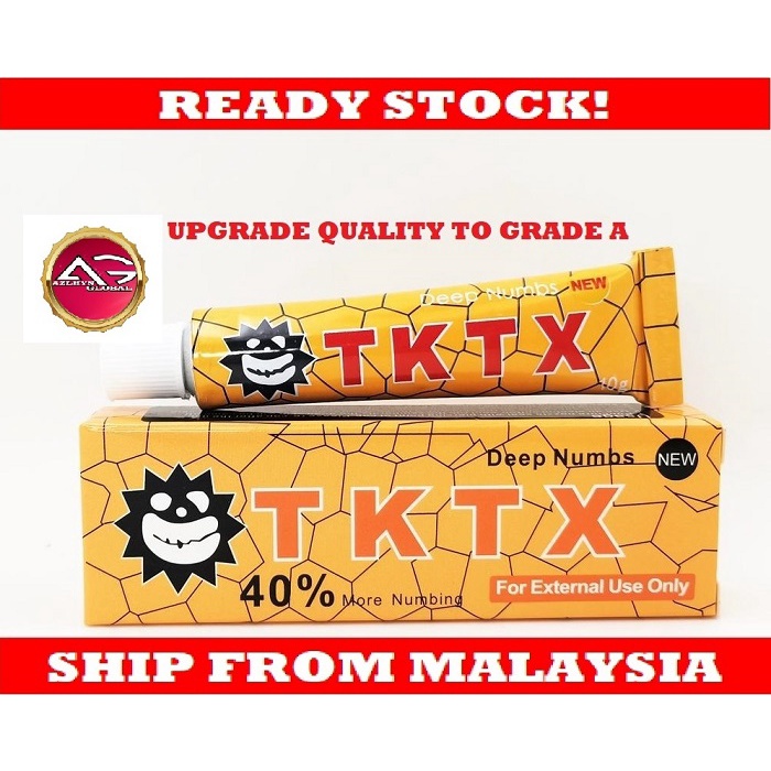 Buy S1pcs Numb Cream Tktx Yellow Numbing Tattoo Cream Makeup Permanent 10g Seetracker Malaysia