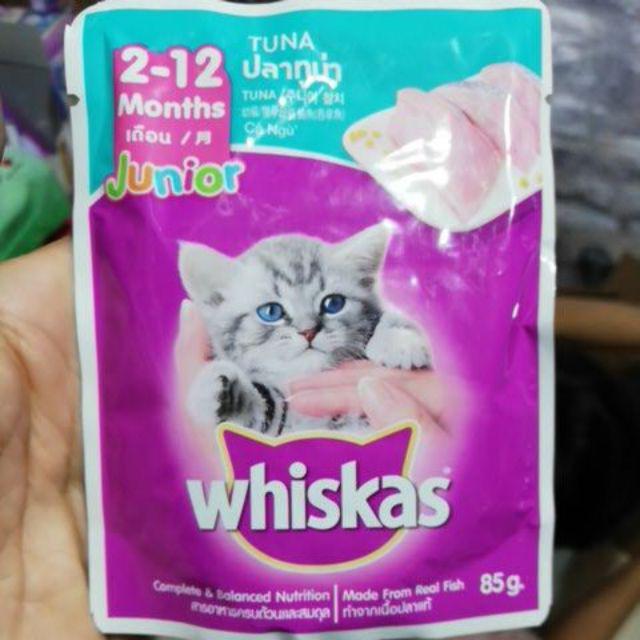 Wet Food Kitten Cat / Wet Food Kitten Whiskas Junior  Shopee Malaysia