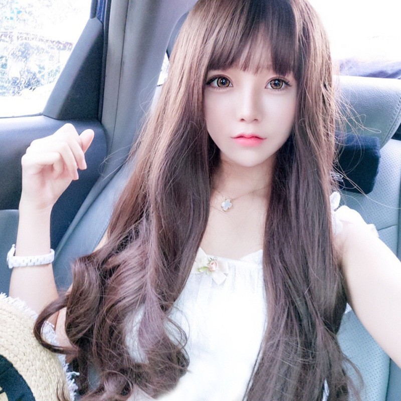 Lady Big Wavy Hair Full Wigs Party Costume Wig Long Hair Shopee