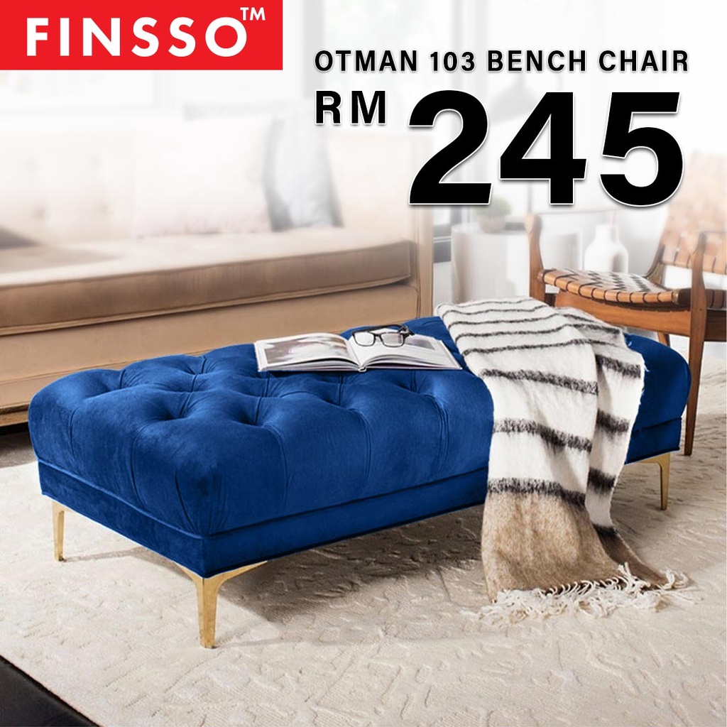 FINSSO: Otman Sofa 103 Simple and Domain Ottoman Bench Chair