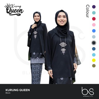  Baju  Kurung  Moden KURUNG  QUEEN  CAPE Black with Batik 