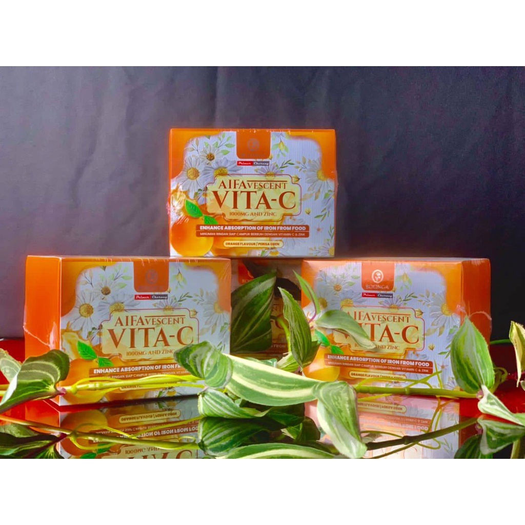 [HQ] PRIMER CHERANG AIFA VESCENT VITA C 1000MG AND ZINC Shopee Malaysia