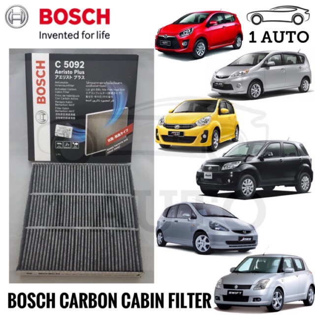 Bosch Carbon Cabin Air Filter For Alza Myvi Lagi Best Axia Jazz