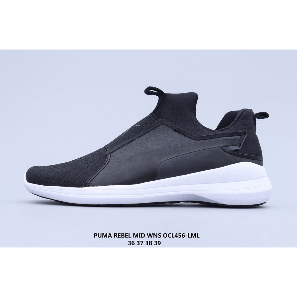 puma rebel mid black