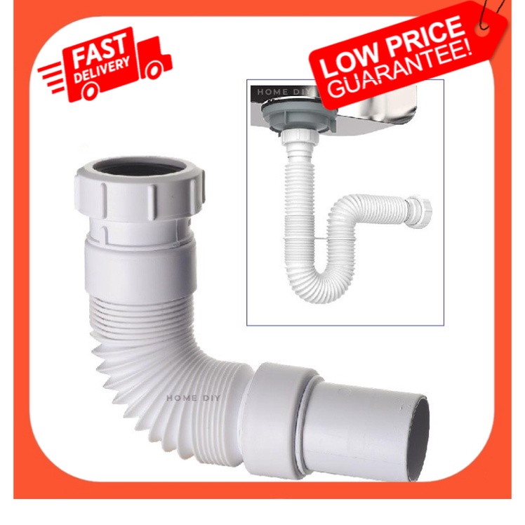 Flexible Waste PVC Pipe for Plumbing Faucet / Flexible pipe air ...