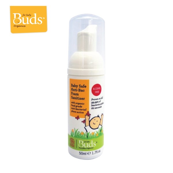 Buds Baby Safe Anti-Bac Foam Sanitiser (50ml)