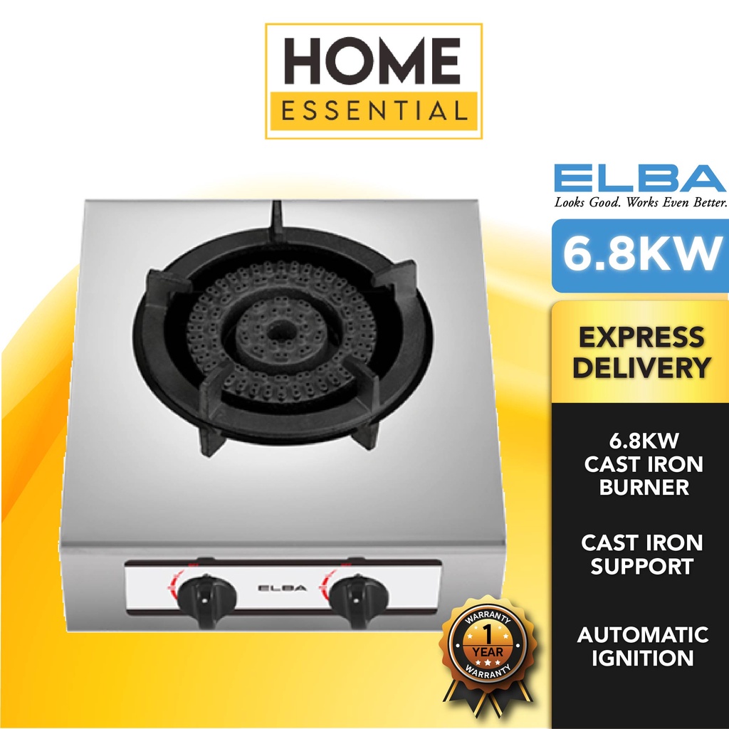 Elba 6.8kW Gas Stove Single Burner Table Gas Stove Cast