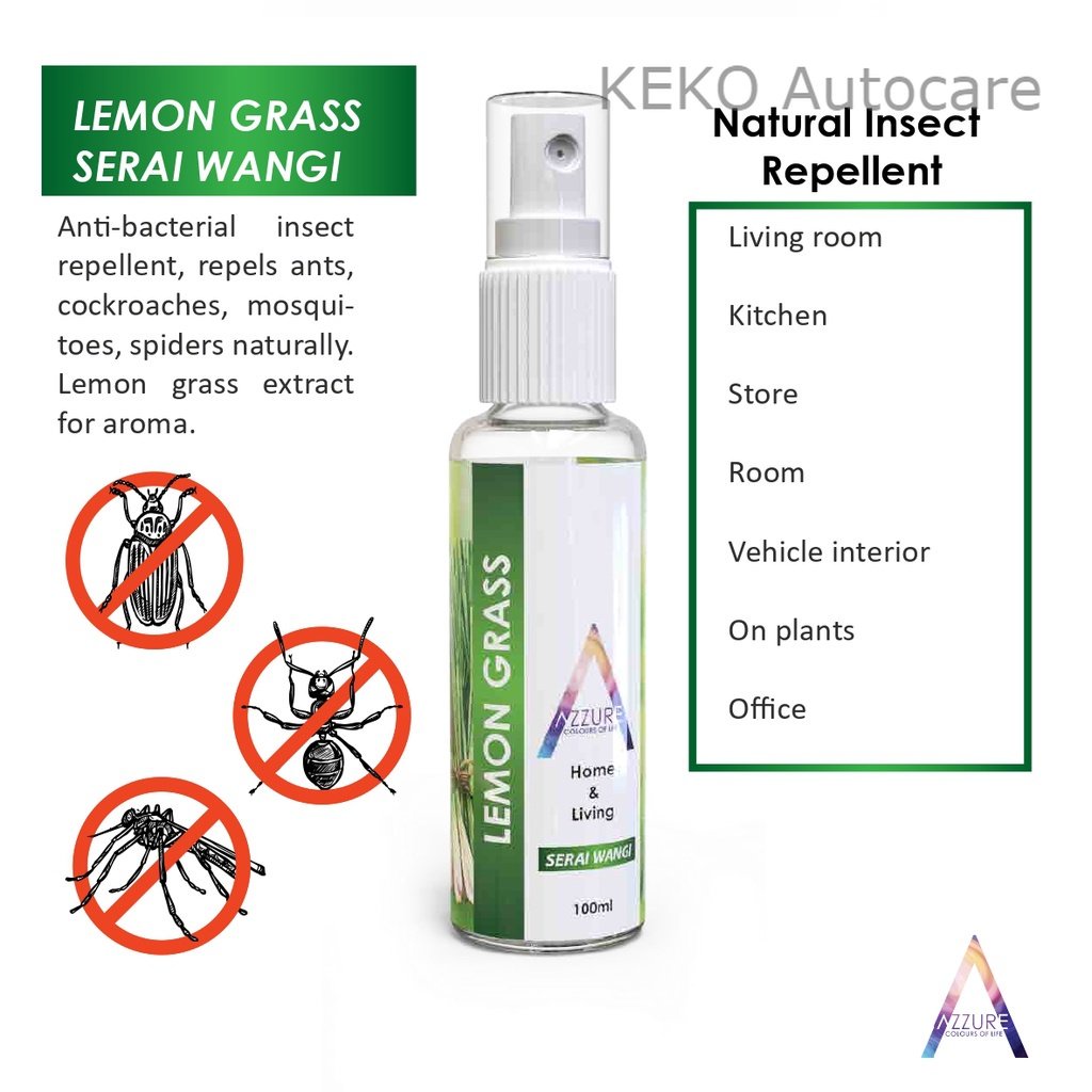 Natural Lemon Grass Insect Mosquito Repellent Spray Anti Insect Repellent Spray 100 Organic 0198