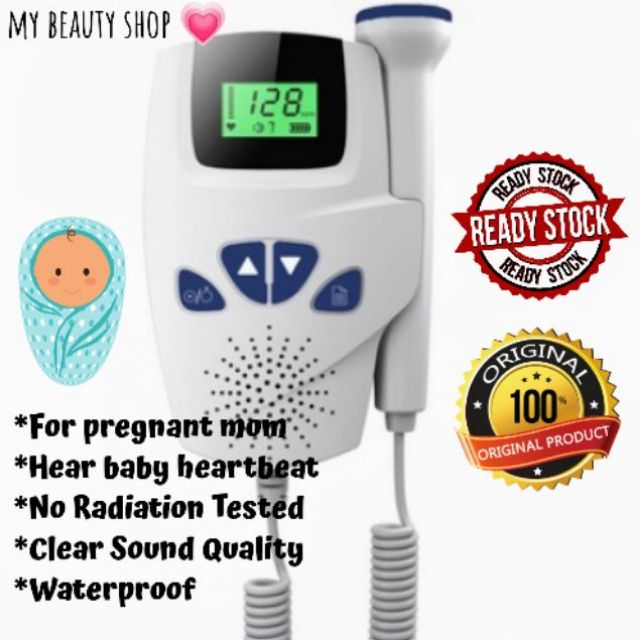 Dengar Jantung Bayi Di Rumah Acurio Monitor Baby Heartbeat Ultrasound Fetal Doppler Alat Dengar Jantung Janin Shopee Malaysia