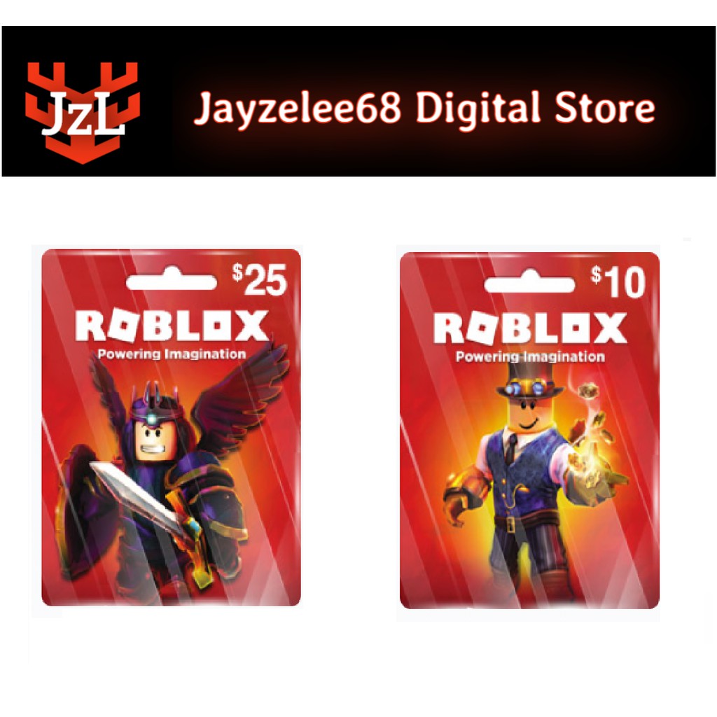 Robux Roblox Gift Card Global Shopee Malaysia - roblox physical gift card