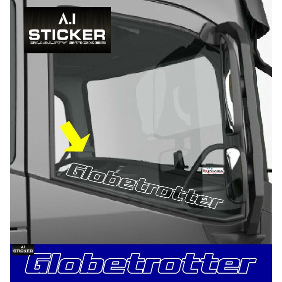 Globetrotter Decals X 2 Volvo Truck Window Stickers Fm Fh4 Fh500 Shopee Malaysia