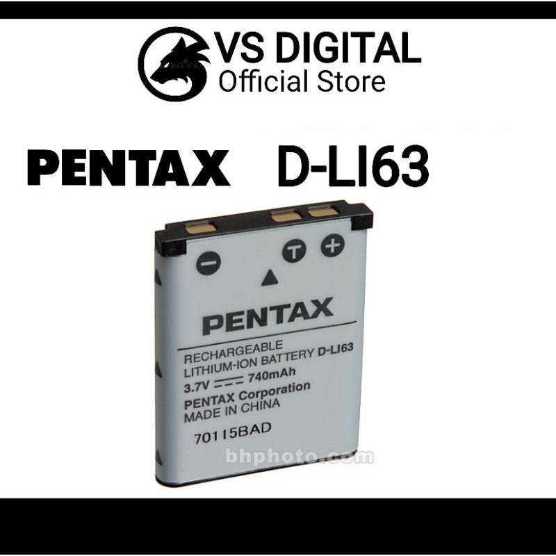 PENTAX DLI63 [100Original Battery PENTAX 1 Year Warranty] Shopee