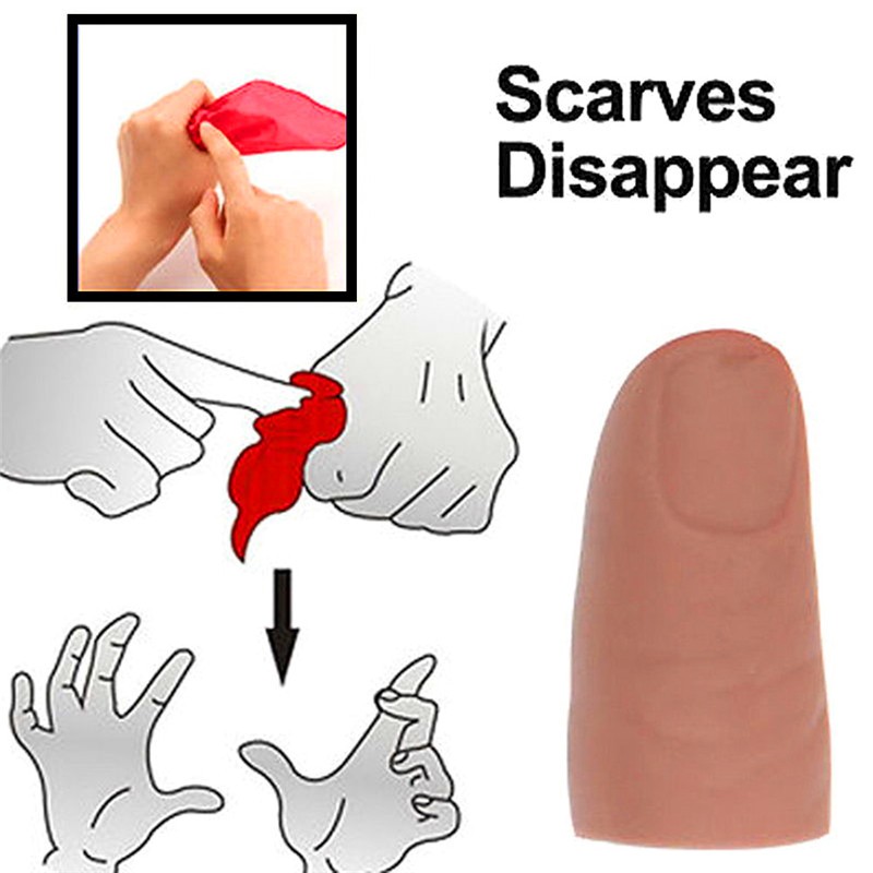 Magic Thumb Tip Trick Rubber Close Up Vanish Appearing Finger Trick Props HICA 