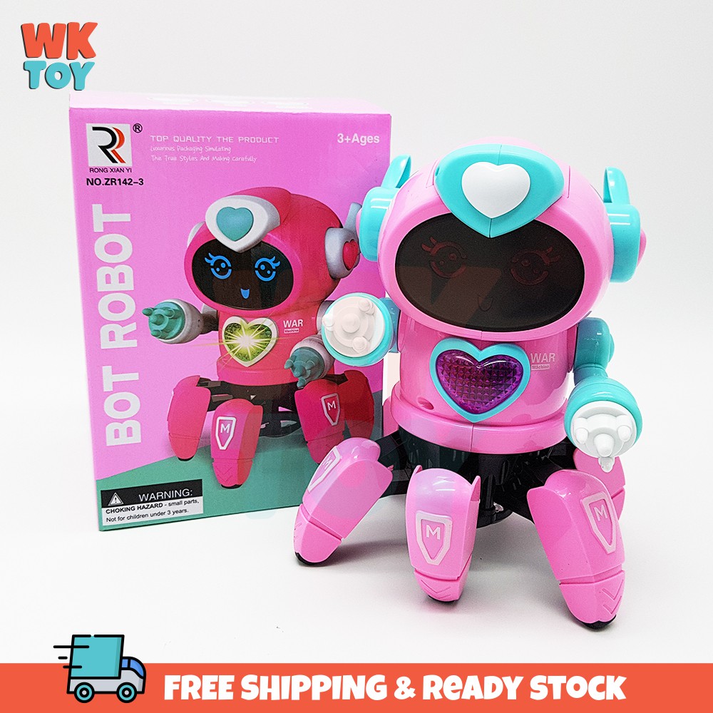 pink robot toy