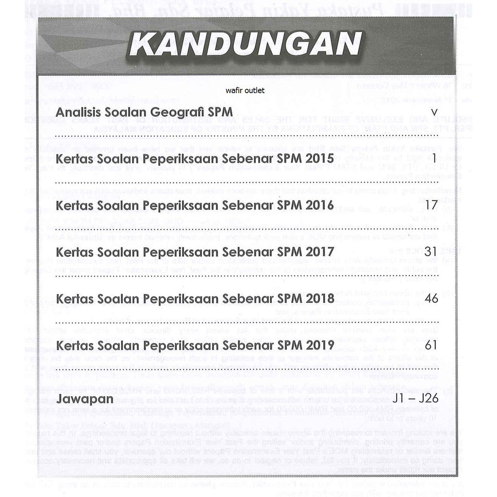 Ready Stock Kertas Soalan Peperiksaan Sebenar Spm 2015 2019 Geografi Yakin Shopee Malaysia