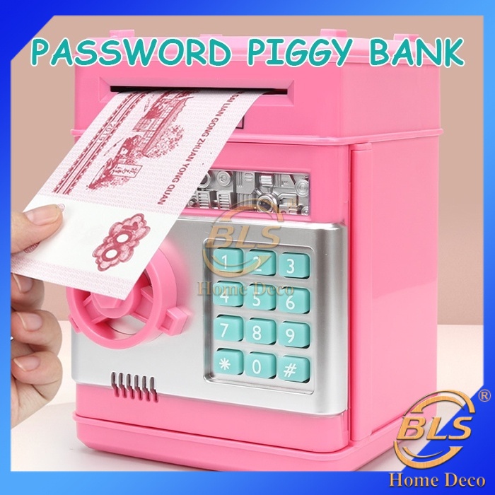 Password Piggy Bank Money Safe Sound Effect Strongbox Home ATM Machine Music Coin Bank Tabung Simpanan