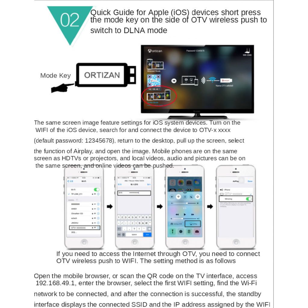 Quality Multi Ready Stock Anycast M9 M2 M4 Plus Wifi Dongle HDMI Wireless Display Amplifier Projector Mirror Screen A... - Image 2