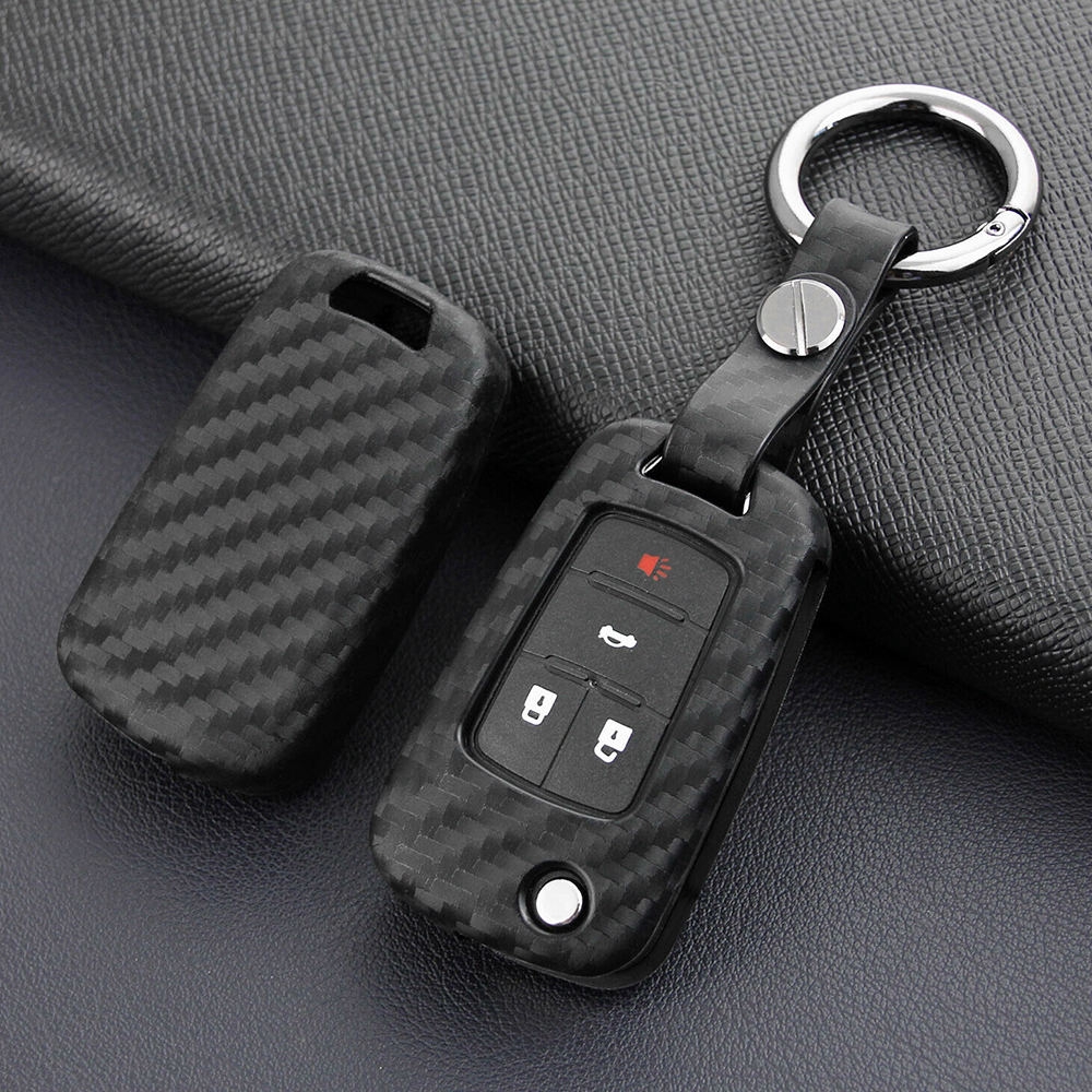 Smart Flip Remote Key Fob Case Cover /& Keychain For Chevrolet Buick Accessories