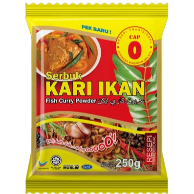 Cap O Rempah Serbuk Kari Curry Ikan, Ayam dan Daging 25 gram 250 gram  [Ready Stock]