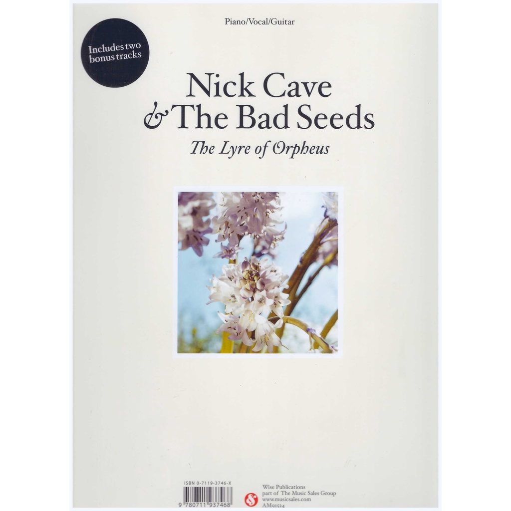 Nick Cave And The Bad Seeds : Abattoir Blues/The Lyre Of Orpheus / PVG Book / Piano Book 
