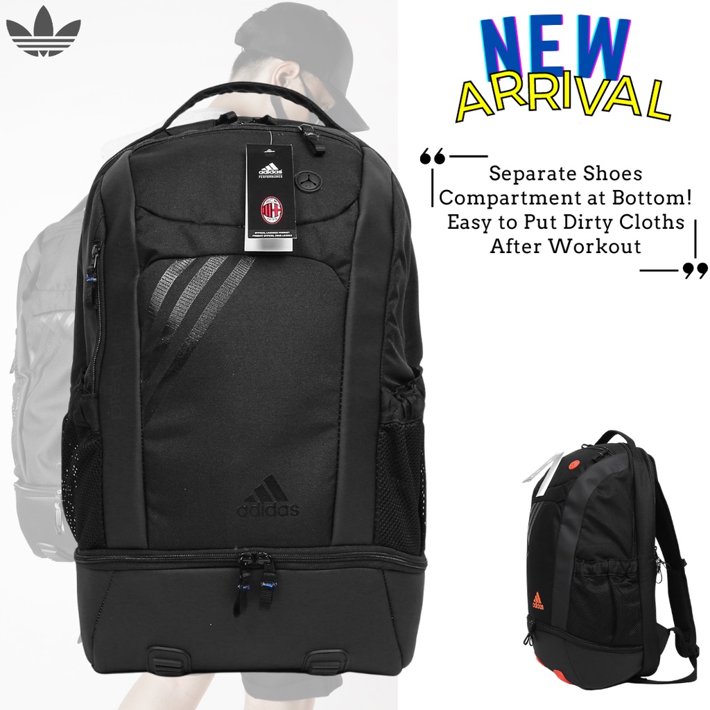 ADI Predator Gym Backpack For Men, Travel Backpack With Shoe Compartment, Water Resistant Laptop