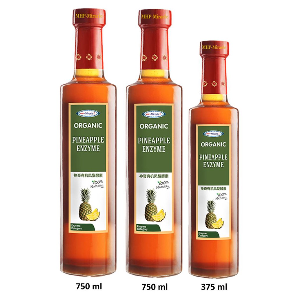 Miracle Organic Pineapple Enzyme_Buy 2 (750ml) FREE 1 (375ml) + 1 piece