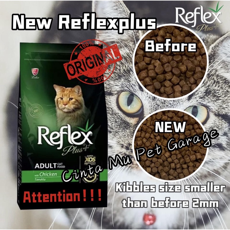 Buy Reflex reflexplus kitten and adult cat food 1kg repack/makanan 