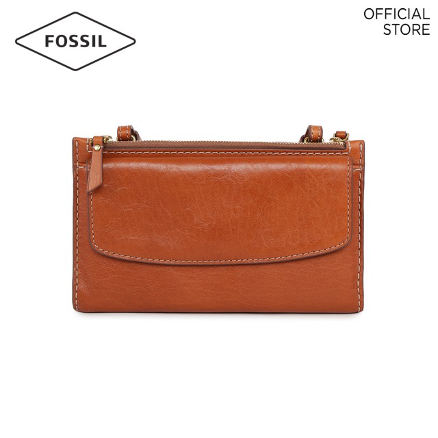 fossil sling bag leather