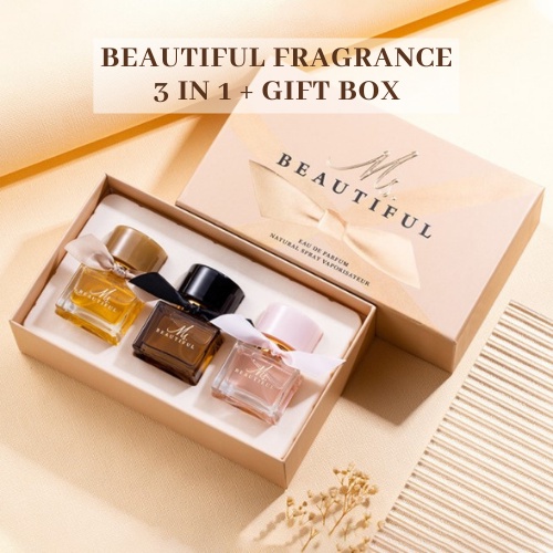 ? Ms. Beautiful EDP Gift Perfume Set 30ml x 3 Lasting Fragrance 72 Hrs