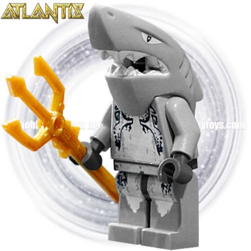 LEGO Atlantis Minifigures - Shark Warrior cw Trident (8057 8060 8078)  Minifigure | Shopee Malaysia